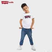 Levi's 李维斯 男童松紧腰针织牛仔七分裤 82621KS500 2色