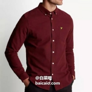限尺码，Lyle & Scott 苏格兰金鹰 LW902V 男士纯棉法兰绒休闲衬衫 Prime会员凑单免费直邮含税