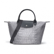 珑骧（LONGCHAMP）  LE PLIAGE COLLECTION系列1512 672 112 女士鳄鱼鳞片印花小号手提包