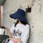 爱莱尔 女士大沿防晒渔夫帽