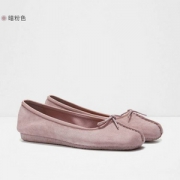 Clarks 其乐  Freckle Ice女士真皮休闲圆头懒人鞋