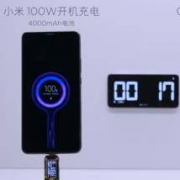 小米：100W快充技术已经实现  17分钟充满4000mAh电池
