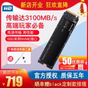 Western Digital 西部数据 Black SN750 NVMe M.2 固态硬盘 500GB