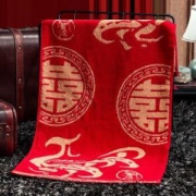 恒源祥 龙凤呈祥刺绣毛巾 34*74cm 1对装