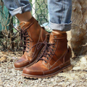 Timberland 添柏岚 疯牛皮 工装靴15551