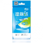 京东PLUS会员、凑单品： 心相印 湿厕纸 10片（独立包装） 1元