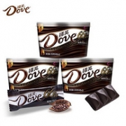 3碗x252g Dove 德芙 66%可可 醇黑巧克力
