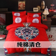 ins中国风四季通用纯棉四件套