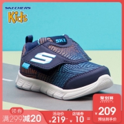 Skechers斯凯奇2019春夏新款官方男宝宝小童鞋 软底运动鞋 95033N 209元