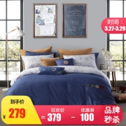 LOVO 乐我家纺 梦幻飞行 全棉四件套 1.8m床 +凑单品 208元