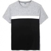 20点：Old Navy 222465 男装 休闲条纹撞色圆领短袖T恤