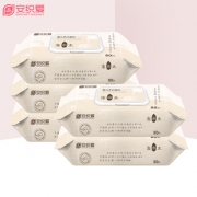安织爱婴儿手口湿巾80抽*5包