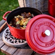 镇店之宝，法国国宝级 Staub 法国进口 珐琅铸铁锅 汤锅炖锅 22cm 2色