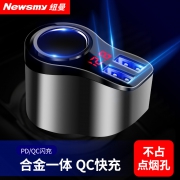 Newsmy 纽曼 车载充电器 12V接口+2USB