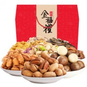 金喇叭 金福礼 坚果大礼包 年货礼盒 1818g *2件 88.5元（满减，合44.25元/件）
