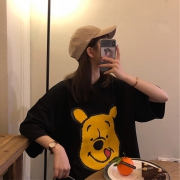 网红ins嘻哈小熊版五分袖 券后￥19.9