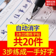 梅亭斋加厚行书凹槽A4字帖 3本装  券后19.9元包邮
