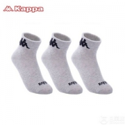 Kappa 背靠背 女士时尚个性运动棉袜3双