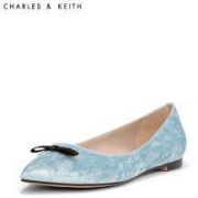 27日0点：CHARLES＆KEITH 天鹅绒平底女鞋 CK1-70390160-1