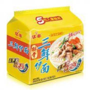 华丰 方便面 三鲜伊面 排骨伊面量贩装 88g*5包*2件