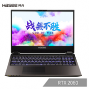 可能是最便宜的i7+光追RTX2060了：Hasee 神舟 战神 Z8-CR7P1 15.6英寸游戏本（i7-8750H、8G、512G、RTX2060、144Hz）