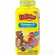L'il Critters 丽贵 儿童OMEGA-3鱼油含DHA软糖220粒