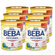 Nestlé 雀巢 BEBA贝巴 Optipro 2段婴幼儿奶粉 800g×6罐装 Prime会员免费直邮含税