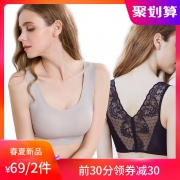 薄款运动无扣蕾丝性感聚拢文胸 券后￥69