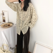 复古泼墨印花宽松打底单穿雪纺衬衫 券后￥69.2
