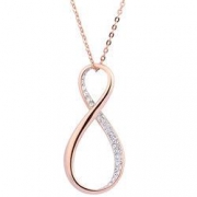 SWAROVSKI 施华洛世奇 5181490 玫瑰金色 丝带设计项链