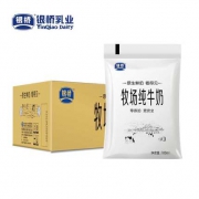 银桥乳业 原生牧场全脂纯牛奶180ml*16袋