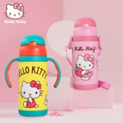 HelloKitty儿童保温杯带吸管水杯婴儿宝宝学生水杯便携两用杯  券后69元