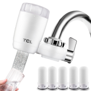 TCL 龙头净水器+5滤芯 滤芯可反复清洗