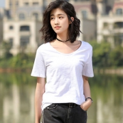 2019新款夏季竹节棉宽松纯棉短袖女 券后￥19.9