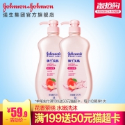 强生旗舰店 蜜桃水嫩沐浴露2瓶 券后￥44.9