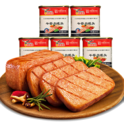 中华老字号 鹰金钱 午餐肉罐头340g*5罐