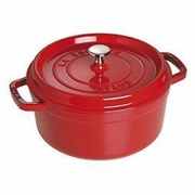 中亚Prime会员： STAUB 铸铁珐琅锅 20cm 樱桃红 40509-820 698元包邮