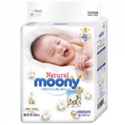 moony 尤妮佳 Natural 皇家系列 婴儿纸尿裤 NB90片 2包