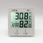 华盛 高精度温湿带闹钟度计