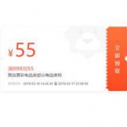 优惠券：黑电999-55的元专属券