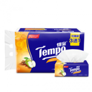 Tempo 得宝 抽纸 4层*90抽*4包 苹果木味 *8件  70.24元