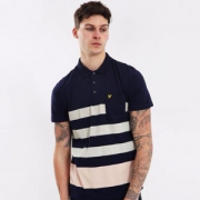 限尺码，Lyle & Scott 苏格兰金鹰 男士纯棉条纹POLO衫 Prime会员凑单免费直邮含税