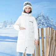 GOLDFARM 高梵 G1180230 女士中长款连帽羽绒服  349元