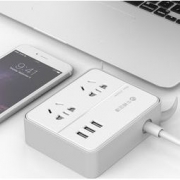 NEWTONLAW 牛顿定律 NTT USB智能插座 2口USB*3 梦幻灰 29.9元包邮