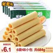 天猫 米老头酥心卷114g*6袋 16.9元包邮