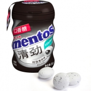 Mentos 曼妥思 清劲无糖口香糖 特强薄荷味瓶装 56g（折5.7元1件）