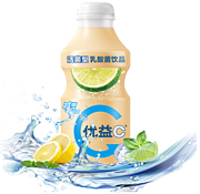 赠品值钱！340mLx4，蒙牛 优益C 海盐柠檬活菌型乳酸菌饮品