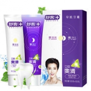Saky 舒客 立体爽清 早晚牙膏（120g+120g） *2件 21.9元（2件5折）