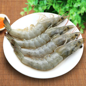 鲜驰 活冻海捕大虾 净重3.2斤 单只12-14cm