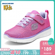 天猫 Skechers 斯凯奇 82008L 女童 魔术贴 休闲运动鞋 *2件 338元包邮（需用券，合169元/件，88VIP折后可低至159.05元/件）
